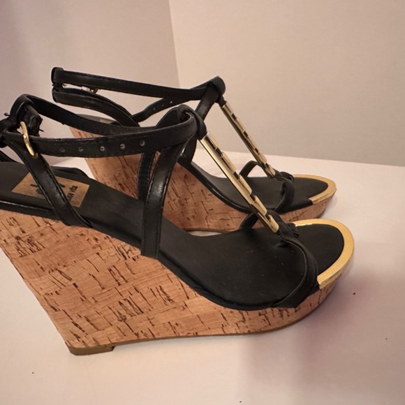 Dolce vita leather sandals with gold detail - Picture 4 of 6